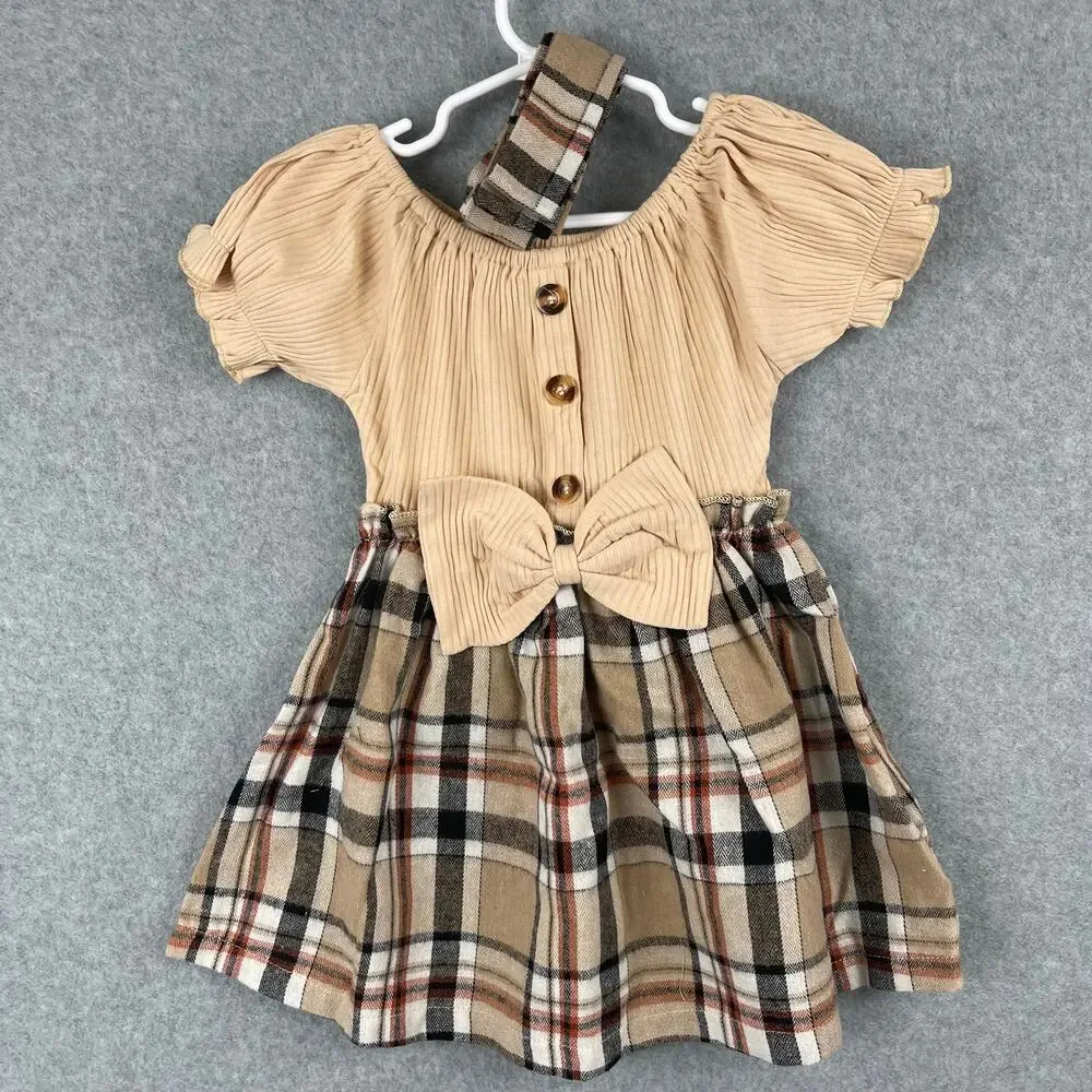 Apricot Short Sleeve Dress Size 18-24 Months